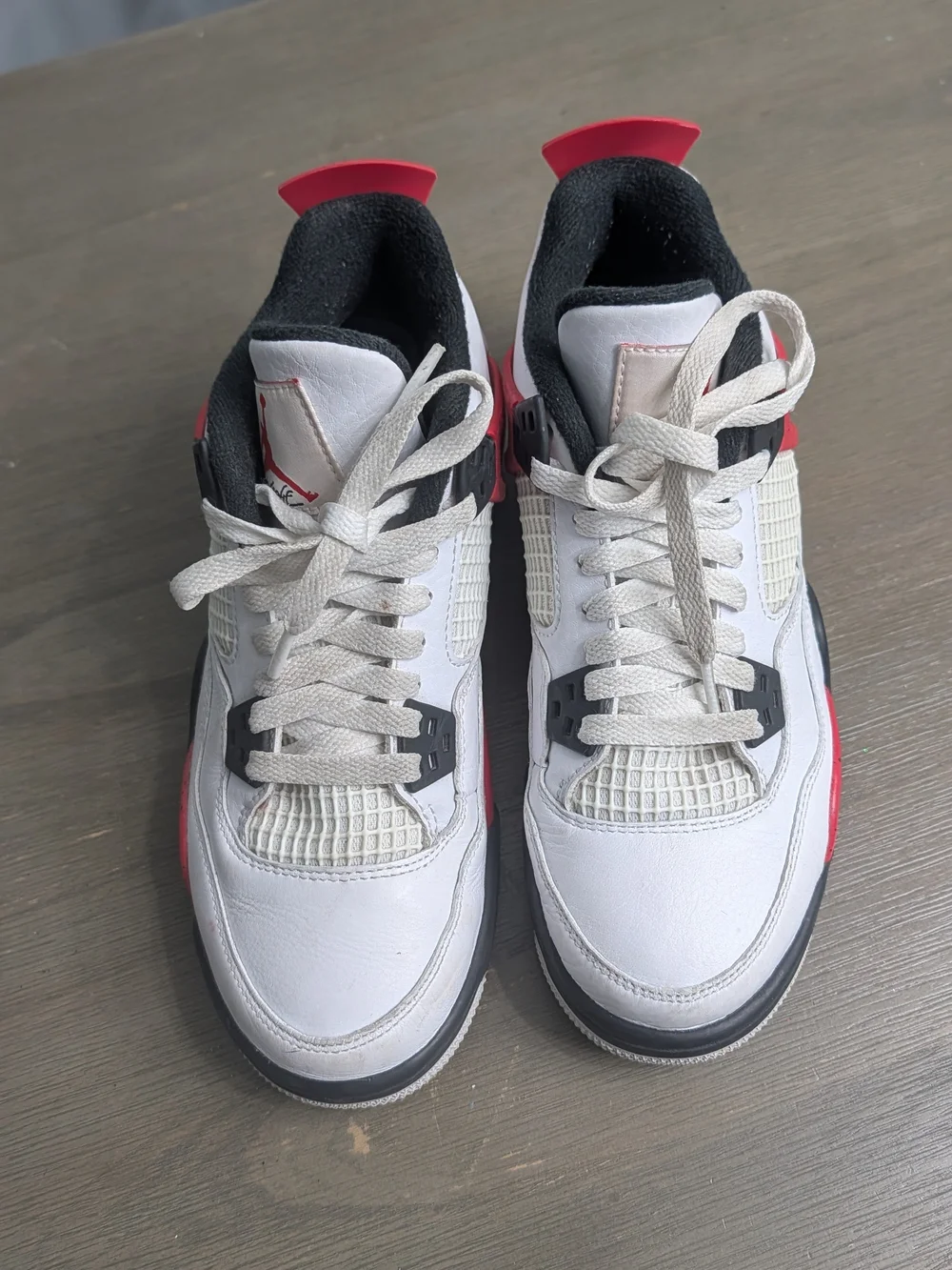 Jordan Retro 4 Basketball Sneakers  Red Cement